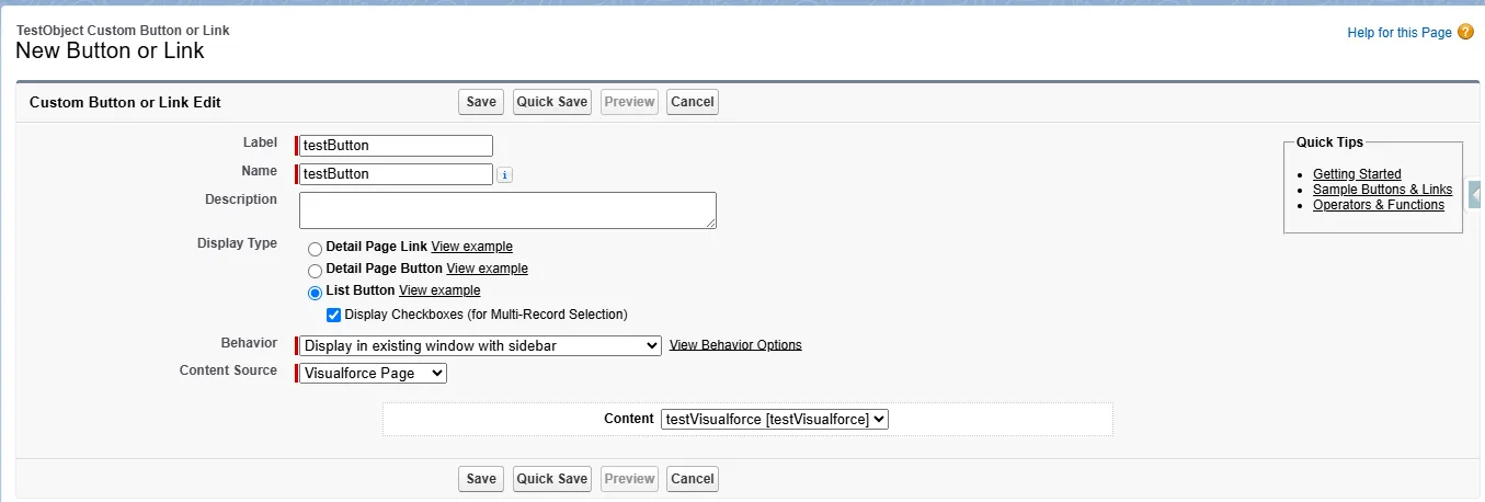 Add the button to List View Button Layout